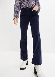 Pantalon stretch en velours côtelé, Bootcut, bonprix