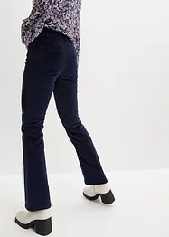 Pantalon stretch en velours côtelé, Bootcut, bonprix