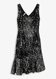 Robe en velours avec sequins, bonprix