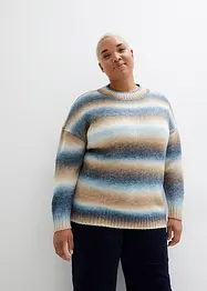 Pull avec dégradé de couleur et teneur en laine, bonprix