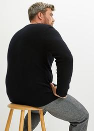 Pull en laine avec teneur en Good Cashmere Standard®, col V, bpc selection premium