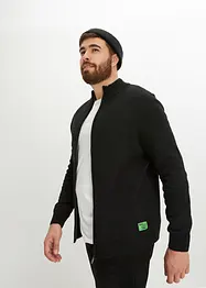 Gilet en maille col montant en matières recyclées, bonprix