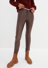 Pantalon skinny stretch enduit avec taille élastiquée, bpc bonprix collection