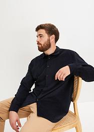 Chemise manches longues en velours côtelé fin, bpc selection