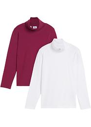 Lot de 2 T-shirts col roulé manches longues enfant, bpc bonprix collection