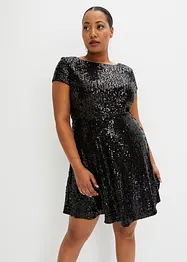 Robe à sequins avec décolleté dos plongeant, bonprix