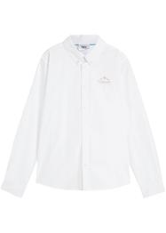 Chemise manches longues garçon avec broderie, Slim Fit, bpc bonprix collection
