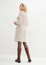 Robe en maille polaire douillette avec poches, longueur genou, bonprix