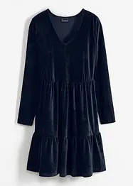 Mini-robe en velours élastique, bonprix