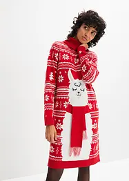 Robe en maille à motif de Noël, bonprix