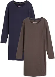 Lot de 2 robes en jersey, bonprix