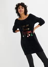 Pull épaules dégagées avec motif de Noël, bonprix