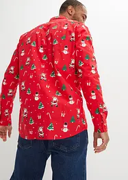 Chemise manches longues avec motif de Noël, bonprix