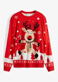 Pull avec motif de Noël, bonprix