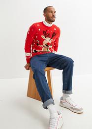 Pull avec motif de Noël, bpc bonprix collection