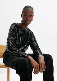 Blouse en paillettes, bonprix