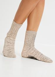 Lot de 2 paires de chaussettes d'intérieur avec semelle antidérapante, bpc bonprix collection
