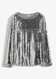 Blouse en paillettes, bonprix