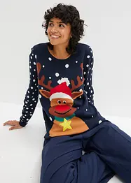 Pull de Noël en fine maille, bonprix