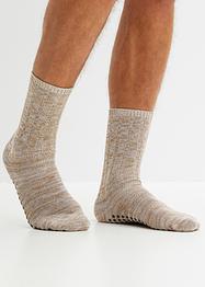Lot de 2 paires de chaussettes d'intérieur avec semelle antidérapante, bpc bonprix collection