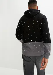 Sweat à capuche en coton bio avec motif de Noël, bonprix