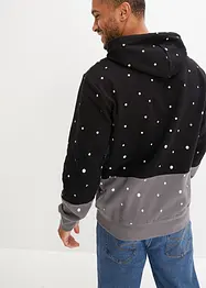 Sweat à capuche en coton bio avec motif de Noël, bonprix