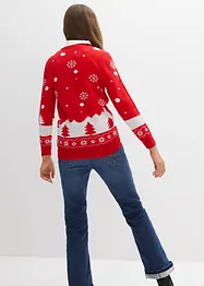 Pull en maille enfant avec motif de Noël, bonprix