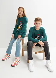 Pull en maille enfant avec motif de Noël, bpc bonprix collection