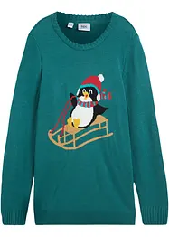 Pull en maille enfant avec motif de Noël, bpc bonprix collection