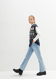 Pull de Noël enfant sans manches en maille, bpc bonprix collection