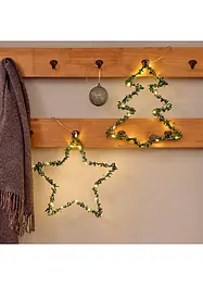Déco suspendue LED en forme de sapin/d'étoile (ens. 2 pces), bonprix