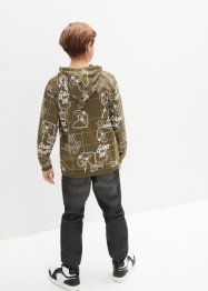 Sweat-shirt à capuche garçon avec imprimé, bpc bonprix collection