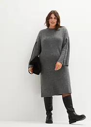 Robe en maille avec manches raffinées, bonprix