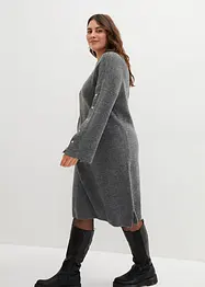 Robe en maille avec manches raffinées, bonprix