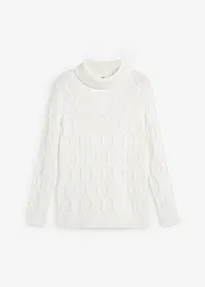 Pull en maille torsadée, bonprix