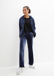 Pantalon en velours doux, jambes larges, bpc bonprix collection