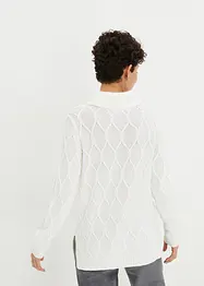 Pull en maille torsadée, bonprix