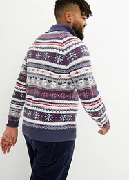 Pull à col roulé avec motif norvégien, bpc selection