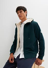 Gilet sweat thermo à capuche avec doublure peluche, bpc bonprix collection