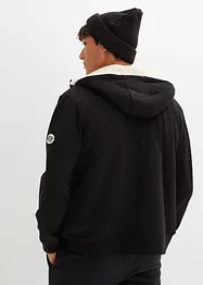 Sweat zippé à capuche doublé peluche, bonprix