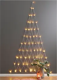 Décoration murale ou de porte filet lumineux à LED sapin, bonprix