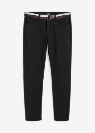 Pantalon stretch Regular Fit avec ceinture, Straight, bpc bonprix collection