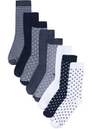 Lot de 8 paires de chaussettes avec coton bio, bpc bonprix collection