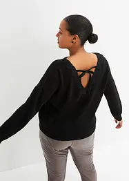 Pull avec dentelle, bonprix