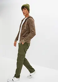 Gilet à capuche en maille coton, bonprix