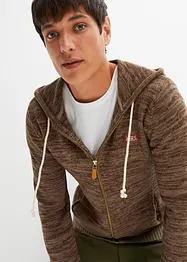 Gilet à capuche en maille coton, bonprix