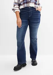 Jean thermo extensible avec intérieur douillet et surface grattée, Bootcut, bonprix