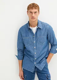 Chemise en jean, manches longues, bonprix