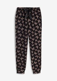Pantalon de pyjama avec poches plaquées et lien à nouer en satin, bpc bonprix collection