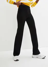 Pantalon Punto di Roma taille haute avec tour de taille confortable, Flared, bonprix